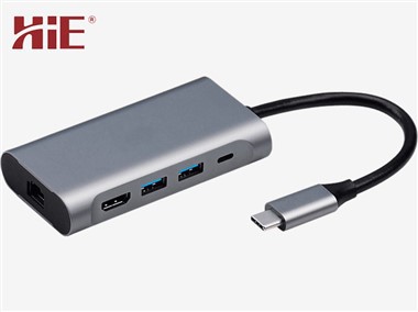 USB-C 5-i-1 dokkingstasjon
